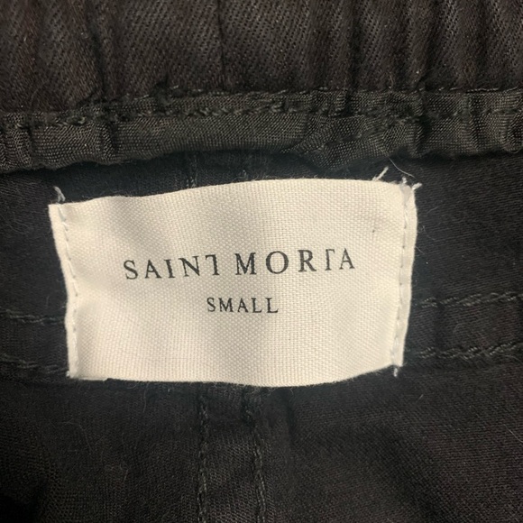 Saint Morta men’s black joggers sz Small - Picture 8 of 9